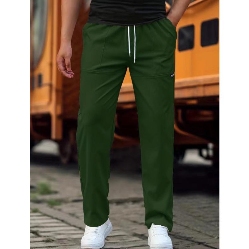 Men's Lightweight Pants Casual Loose Sports Trousers Men Casual Thin Straight Leg Pants Male Fashion Outdoor Joggers Pants