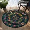Magic Luck Sun Moon Flower Starry Rug Non Slip Soft Easy To Clean for Home Living Room Vacation House Decorative Floor Mat Home