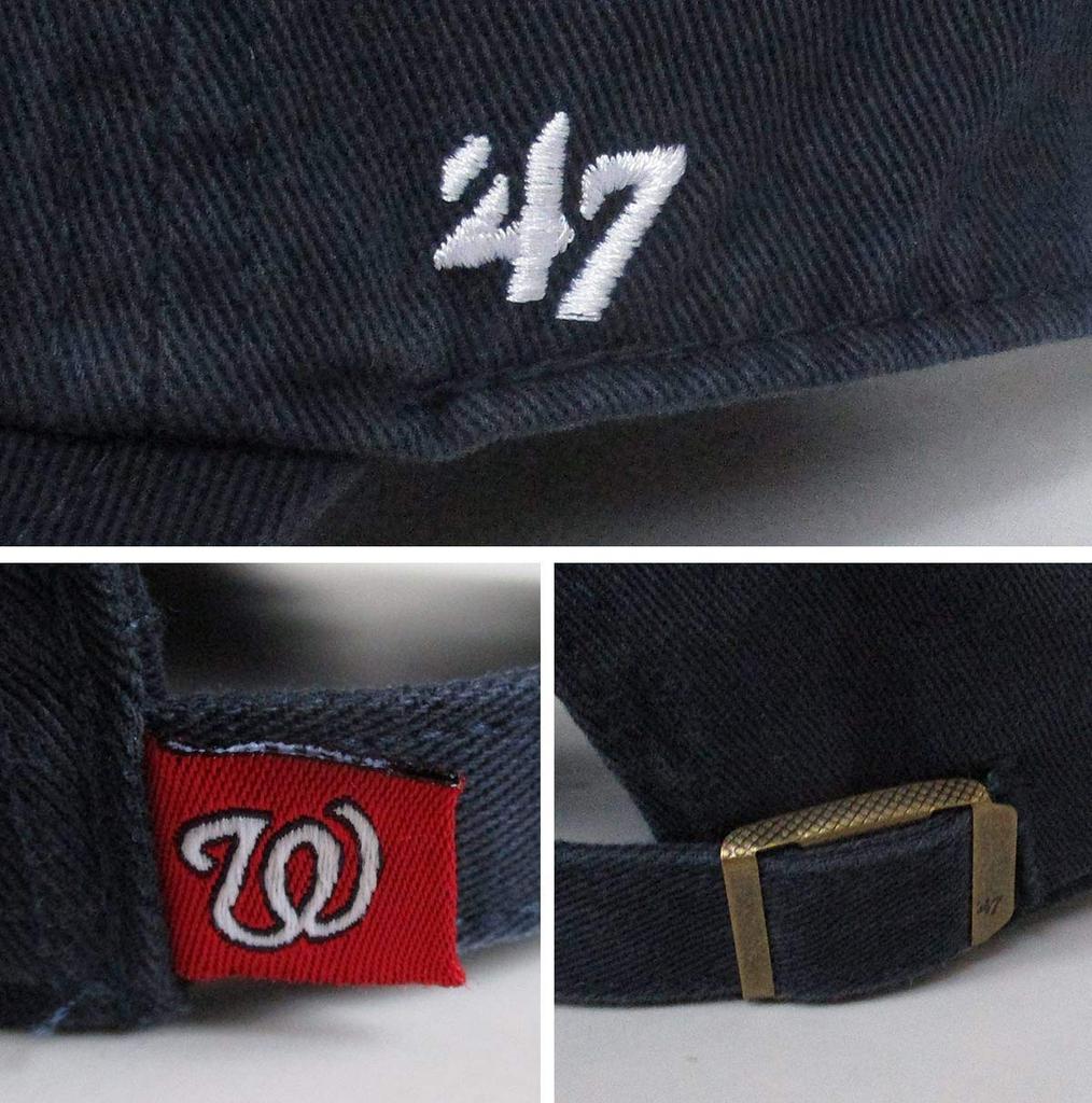 Brand Clean Up Baseball for Men and by Forty Seven Nationals '47 Cap, RGW15GWS-NY, Navy, Women, Brand,