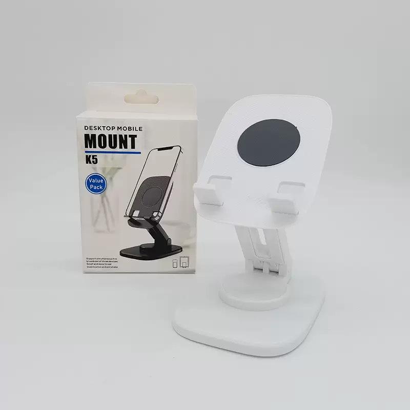 Universal Foldable Rotating Phone Holder with Weighted Base for Stable and Portable Use