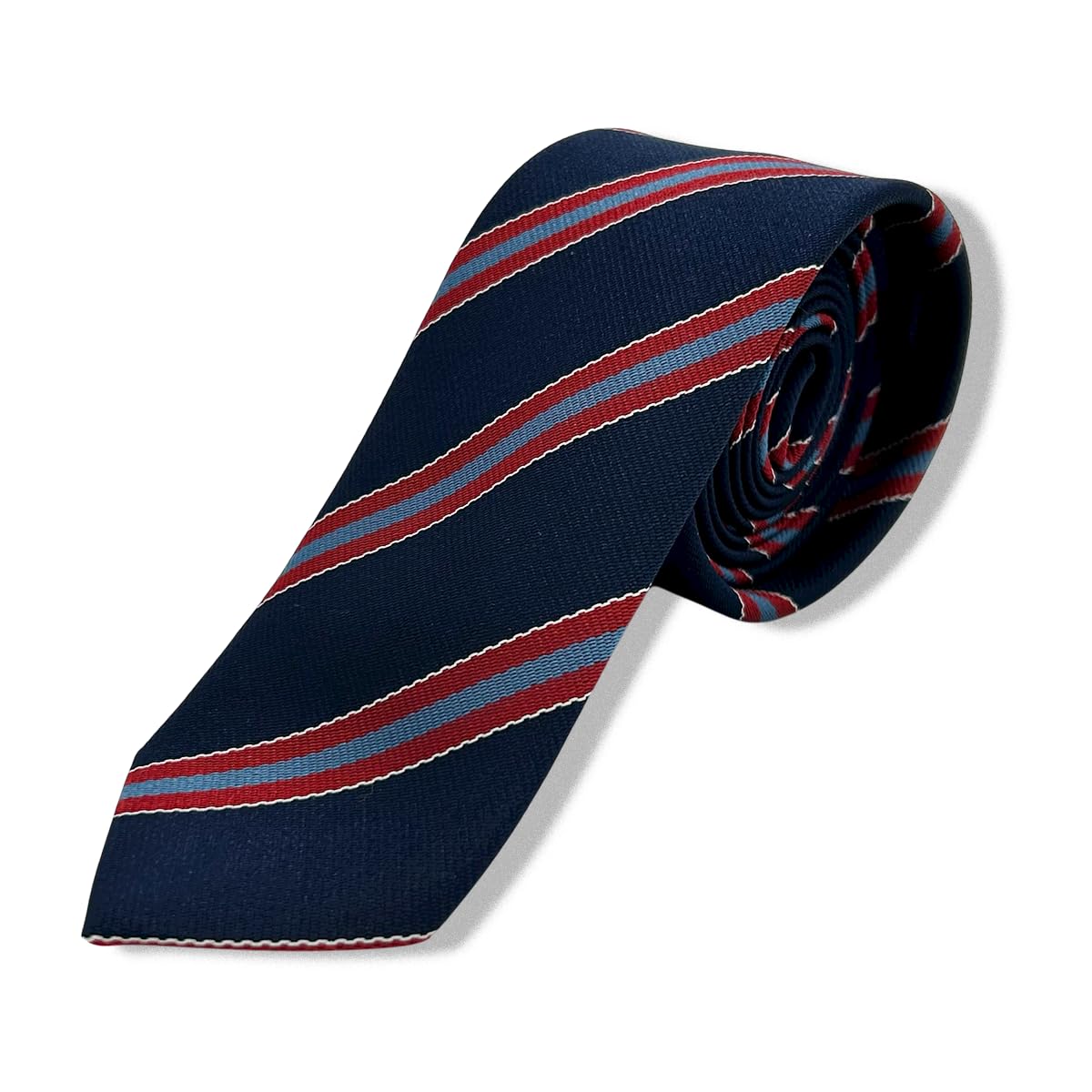 

[NUMBOOM] Made in Japan Narrow Tie, Slim Necktie, Washable, Slim Fit, Glossy Finish, Striped, BusinessCasual (Type 2)