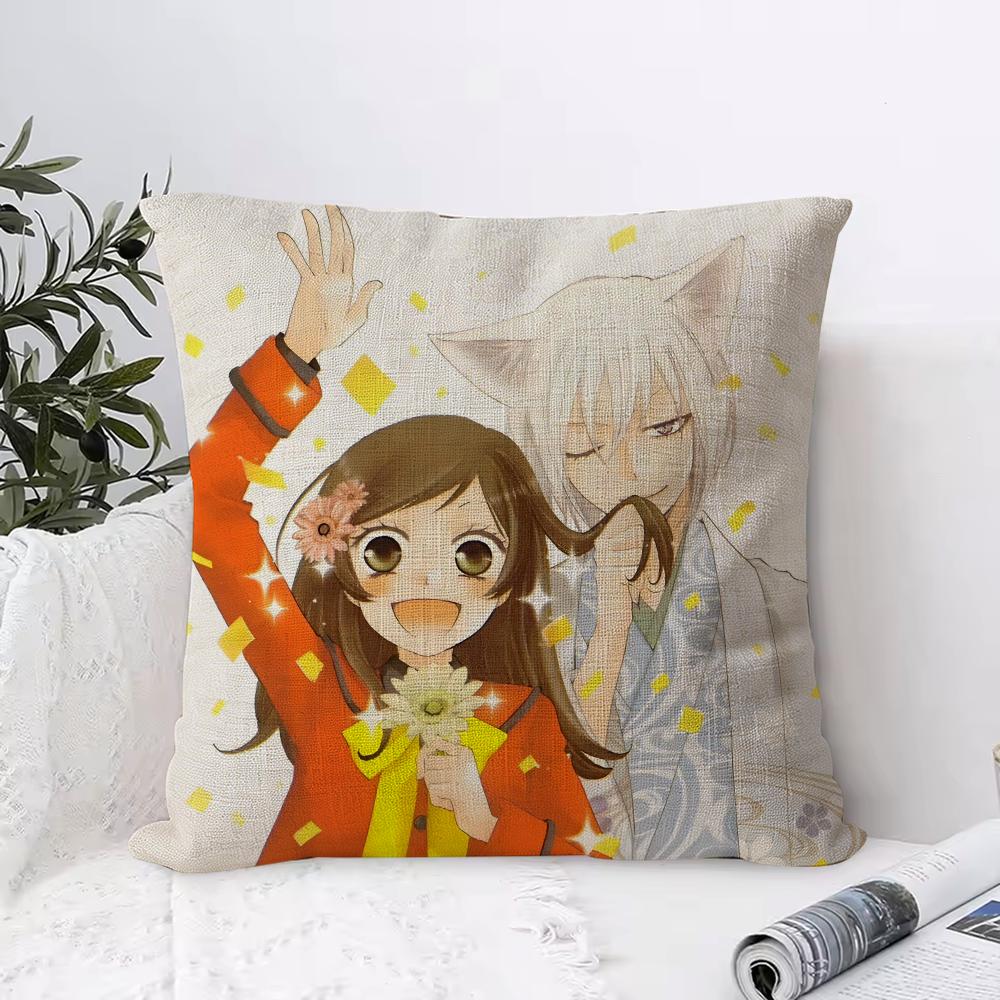 KKamisama Hajimemashita Cushion Cover Eco Linen Pillow Case DoubleSided Print Breathable Durable Zipper Home Decor Gift
