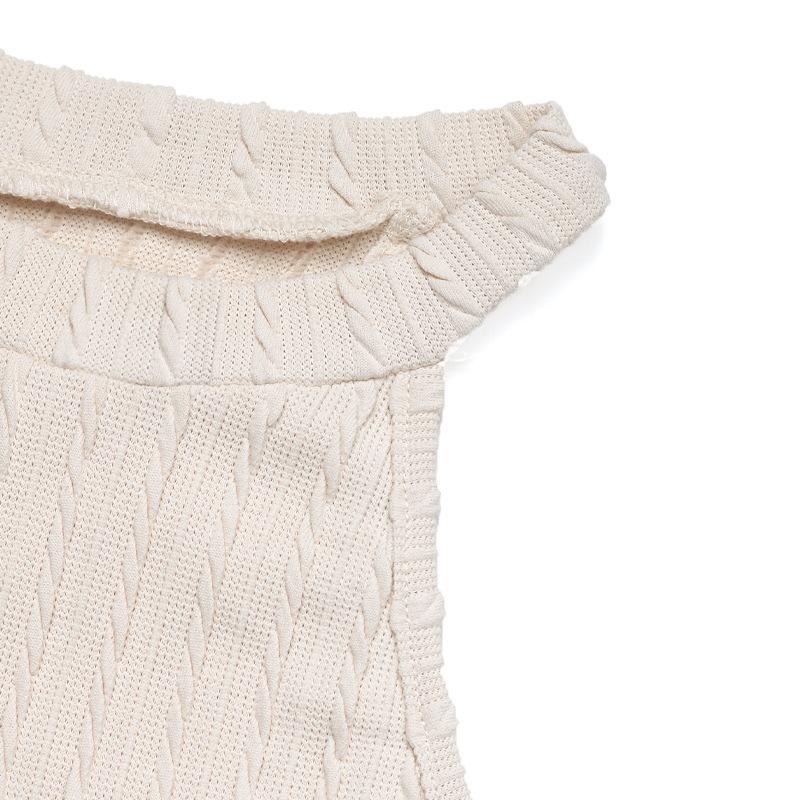 Women's Summer Vacation National Romantic Su Hanging Neck Knitted Vest