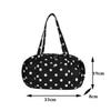 Yogodlns Simple Polka Dot Tote Bag Lightweight Nylon Handbag Women Casual Commute Shoulder Bag Large Capacity Sports Foldable Storage Bag