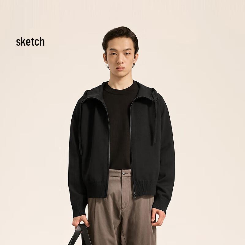 CROQUIS Men s Hooded Cardigan Sweater S