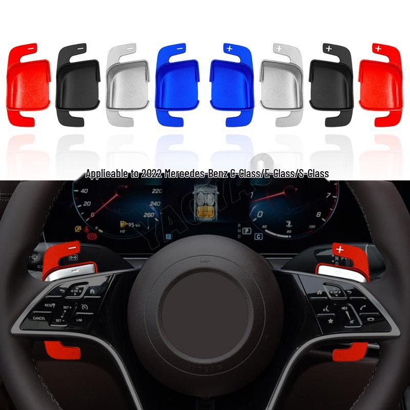 Mercedes-Benz Shift Paddles for C-Class, E-Class, CLS, S-Class, Maybach - W206 Extended Interior Trim blu