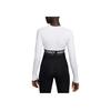 Nike Pro 365 Crew Neck Logo Short Sleeve T-Shirt Women Tops White FV5485-100