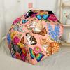 Celestial Cat Dreamscape Outdoor Automatic Umbrella Compact 8-Rib Lightweight Durable Plastic & Iron for Women/Men Stylish Accessory Gift