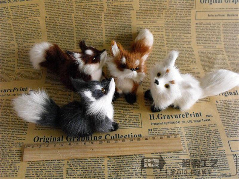 Mini Decorative White Wolf Plush Toy Mini Decorative White Wolf Plush