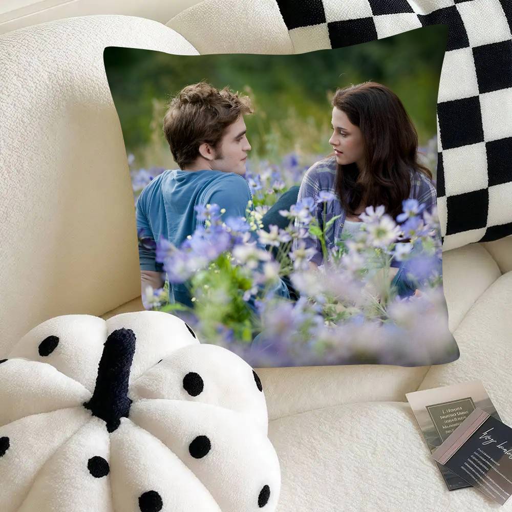 The Twilight Saga Edward Cullen Pillow Case Fashion Square Pillowcase Bedroom Sofa Room Ins Decoration Leisure