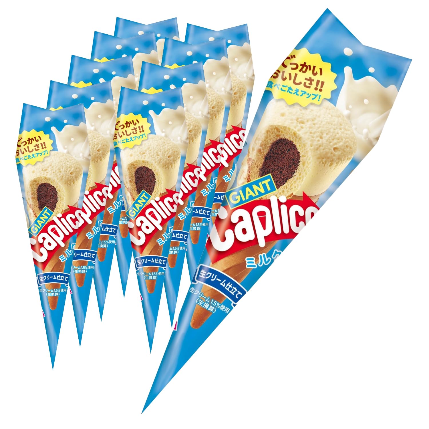 

Гигантский Caplico Молочный 10 штук Ezaki Glico Шоколадные Сладости Шоколад Кальций glico caplico шоколад Air-in