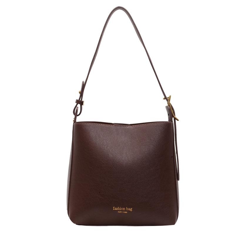 

Сумка через плечо Кроссбоди осень и зима новая сумка-ведро текстура для поездок на работу простая сумка-тоут сумка на плечо женская