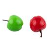 Green Simulation Fruit Plastic Play Toys Props Red Simulation Fruit 3.5cm X 3cm
