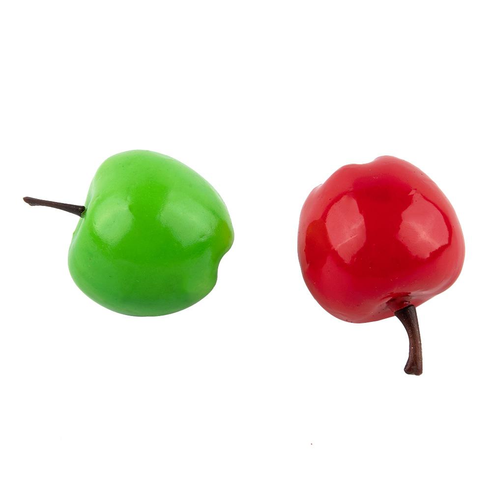 Green Simulation Fruit Plastic Play Toys Props Red Simulation Fruit 3.5cm X 3cm