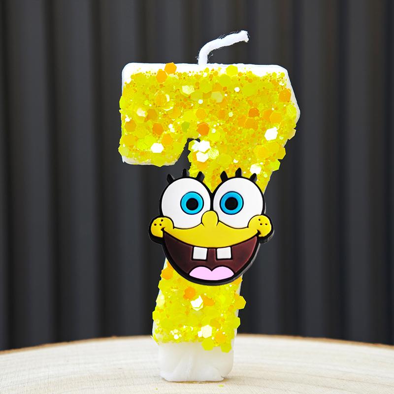 Cute Candle Anime Number 0-9 Kids Birthday Cake Decoration Supplies Cute Cartoon Party Accessories Supplies