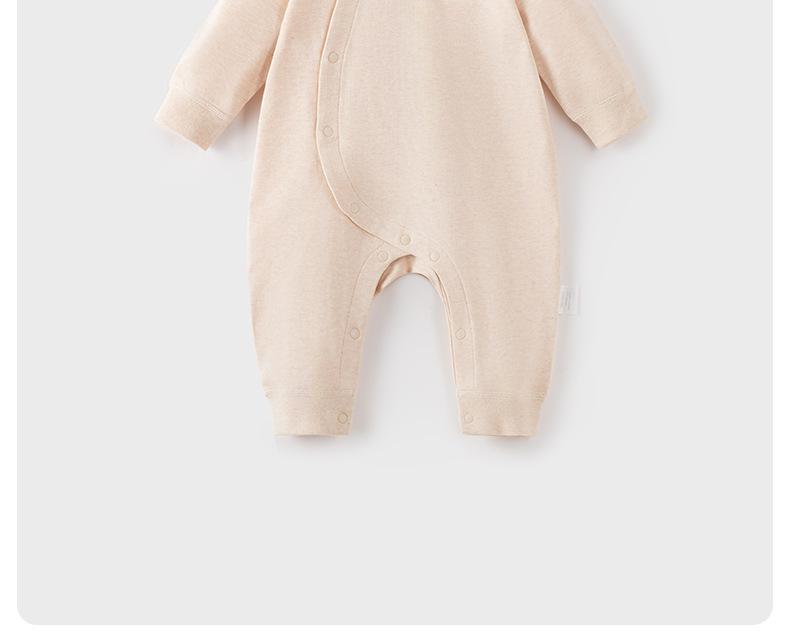 Unisex Pure Cotton Baby Long Sleeve Bodysuit for Spring & Autumn Outdoor Play