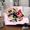 1pc Powerpuff Girls Flannel Throw Blanket Lightweight Soft Warm All Season Blanket for Sofa, Bed, Travel,L1028122