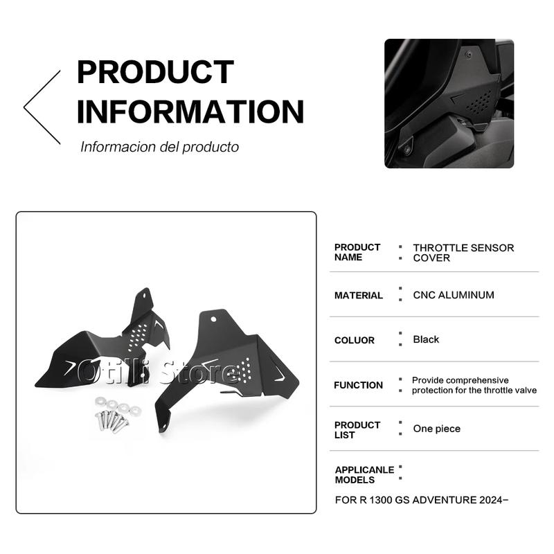 Motorcycle Accessories Throttle Body Guards Protector Protection Cover For BMW R1300GS Adventure R1300 GS ADV GSA1300 2024 2025