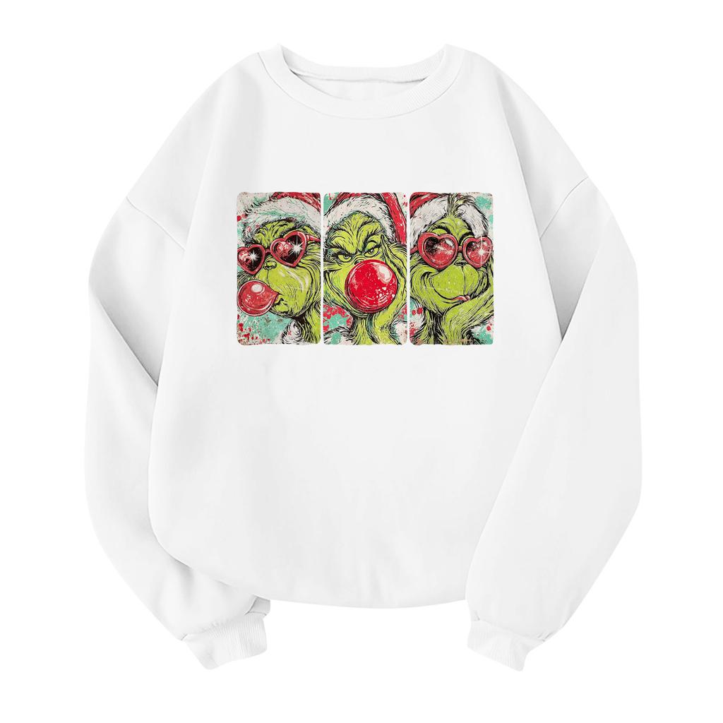 Children's Fashionable Lightweight Long-sleeved Round Neck Pullover With Pockets Printed Pullover