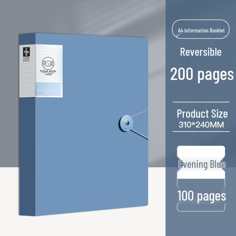 A4 Multi-layer Transparent Storage Folder for Test Papers, Music Scores, and Documents