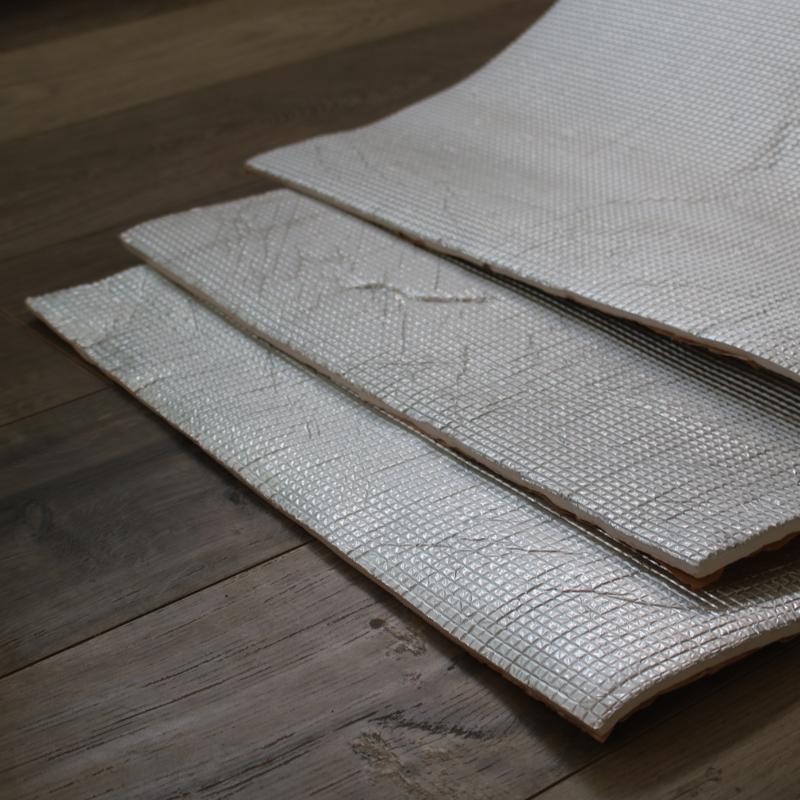 1 Roll 50*200cm Aluminum Foil Cotton Car Thermal Insulation Film Car Truck Thermal Insulation Muffler Pad Fire Protection Foam