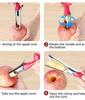 Premium Apple Corer Remover Stainless Steel Apple Pears Seed Core Tool Fruit Cutter Seeder Slicer Knife Kitchen Vegetable Tools