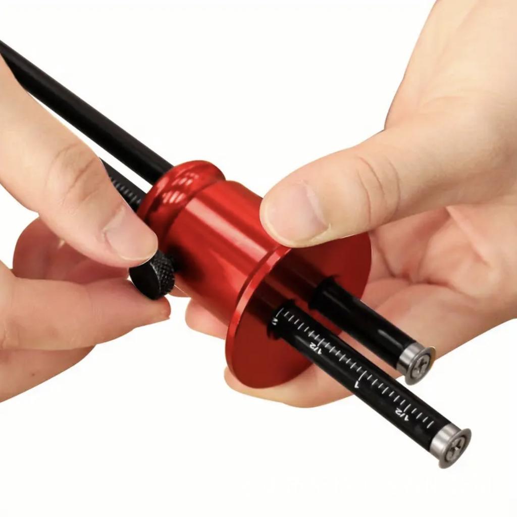 Woodworking European Scriber, Blade Type Woodworking Scriber, Tenon Scriber, Measuring Tool Multi-functional Positioning Ruler