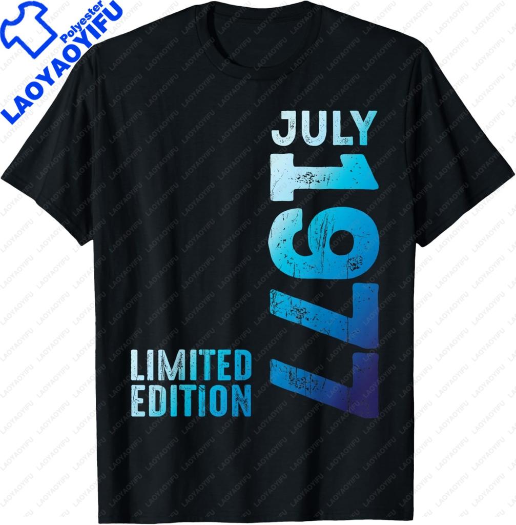 Unisex Unisex Vintage 1977 Tshirt Custom Printed Graphic T Shirts Casual Streetwear Summer Tops