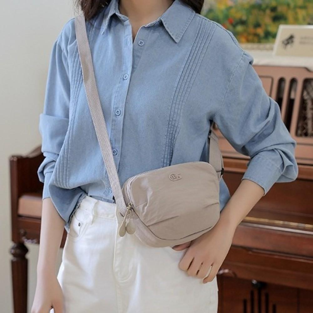 New Long Strap Shoulder Bag All-match Multi-pocket Crossbody Bag Light Weight Advanced Sense Messenger Bag