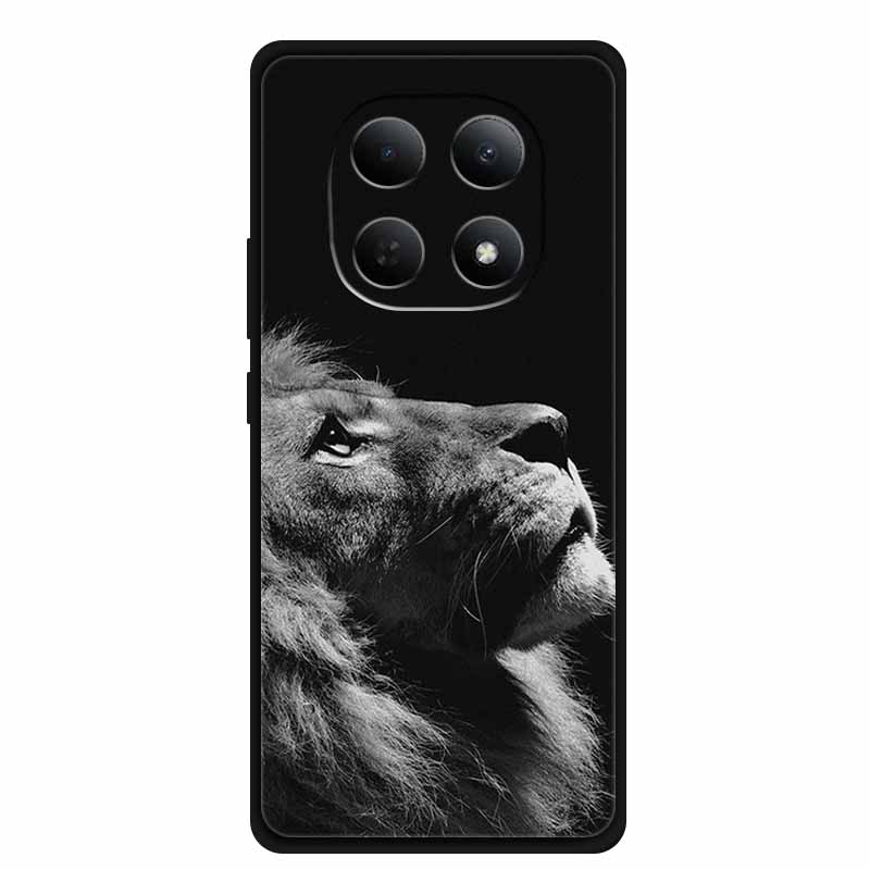 Cover For Xiaomi POCO M8 Case Funda For POCO M 8 Bumper Protective Luxury TPU Soft Silicone Back Phone Cover Animals Lion Tiger