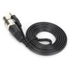 Microphone Cable 3.5mm Male to XLR Female PVC Microphone Cord for Digital Camera and PCBlack 1.5m 4.9ft