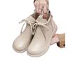 New Soft Leather Mother Martin Boots Short Cotton Boots Comfortable Soft Sole French Simple Women's Single Boots New Chinese Women's Shoes