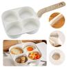 Nonstick Granite Omelette Skillet Pancake Pan 4-Cup Skillet Egg Cooker Pan Mold with Heat-Resistant Handle for Kitchen All Stove