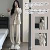 Pajama Wearable Long Gift [newsight] Women's Set, Fleece-Lined, Warm, Fall/Winter Loungewear, Open-Front, Flannel, Blanket, Sleeves, Anti-Static,