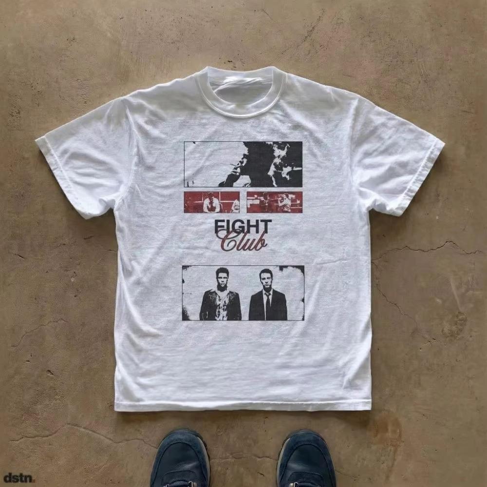 

Film Quote Graphic Tee Fight Club Movie Tshirt David Fincher Tee Graphic Tee Print Casual Short Sleeve AllSeason Unisex 4XL