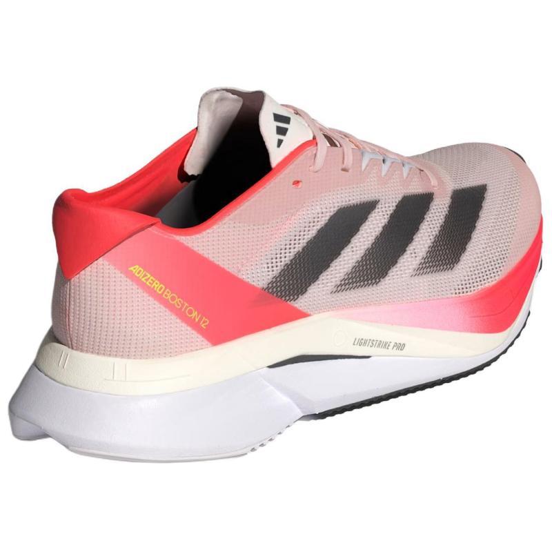 Adidas Adizero Boston 12 Sandy Pink Aurora Met Solar Red Women's Sneakers IF9218