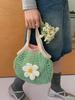 Cotton Knit Tote Bag For Travel And Casual Use With Large Capacity For Women