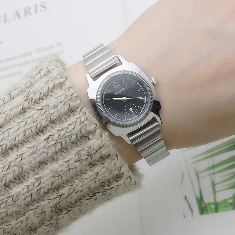 Luxury Watch for Women Minimalist Style Niche Light Retro Steel Strap Small Gold Quartz Watch Relógio Feminino Dropshipping