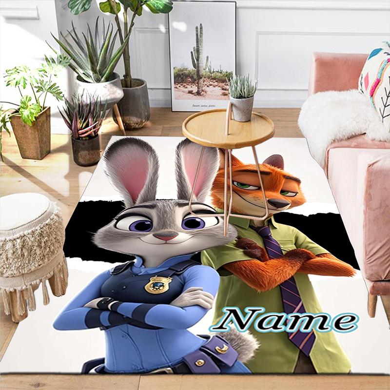Custom 1Pc Zootopia Friendship Adventure Rug Office Carpet Indoor Outdoor Entrance Doormat Nonslip Soft And Comfortable Living Room D916369