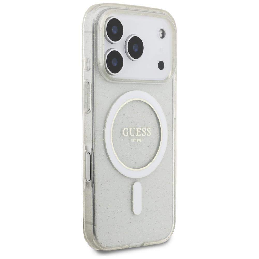Etui Guess Iml Glitter Pearl Strap       Magsafe Do Iphone 17 Pro Przezroczysty