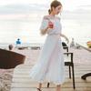 Women's Bohemian Long Summer Beach Dress Holiday Sheath One Shoulder Dresses