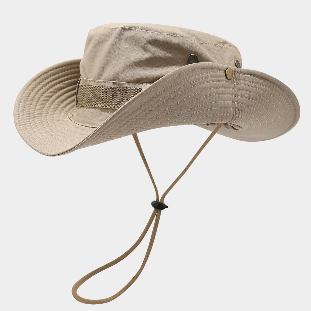 Wide Brim Fisherman Hat For Men Women Sun Protection Breathable Outdoor Summer Accessory