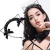 Product Personality Wind Hollow Lace Cat Ears Headband Bell Jewelry Sex Headgear