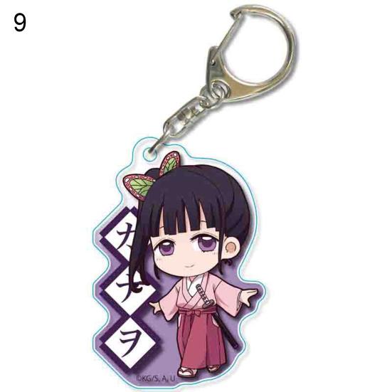Anime Demon Slayer Model Figure Acrylic Keychain Hanging Toy Bag Pendant Gift