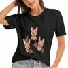 Cute Bats Spirit Animal Ladies Cotton T Shirt, Premium Quality Print, Durable, Casual Fashion, Soft And Breathable Fabric, Comfortable Fit, Everyday W