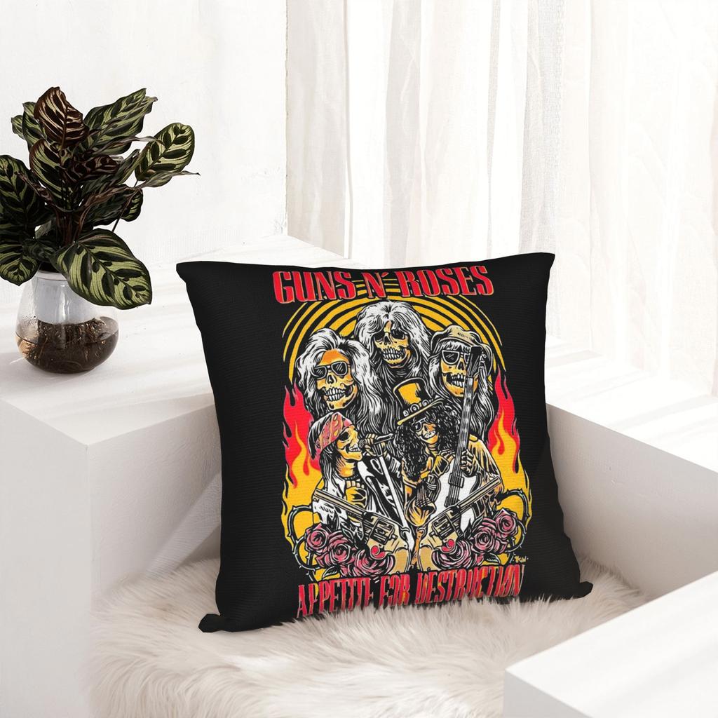 Federa Cuscino Banda Rock G-Guns N Roses Morbido Poliestere Copricuscino Decorazioni Copricuscino da Lancio Casa 40*40