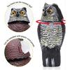 Cross-Border Owl: Outdoor Bird-Scaring, Rodent-Repelling Resin Ornament with Head Movement