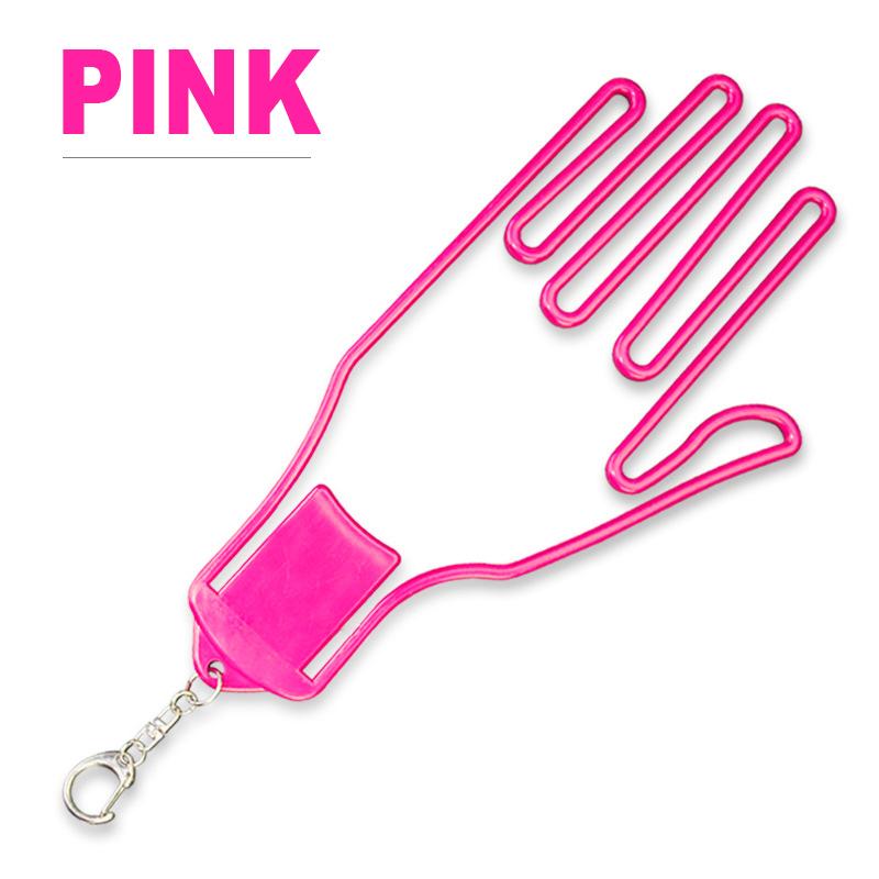 ABS Plastomer Portable Golf Glove Hanging Bracket with Backpack Carabiners Golf Anti-Sweat Glove Hard Holder