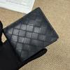 [Pre-Owned] Intreccio Woven Classic Bifold Leather Wallet Small - Very Good #10S27AA
