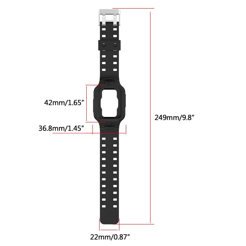 22mm Silicone Watchband Adjustable Watch Band Strap Repalcement Wristband for Mi Poco Watch Smartwatch